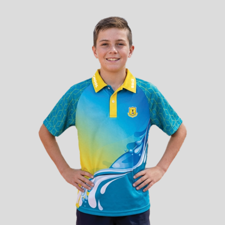 year 6 leaves sublimated polo SP-043