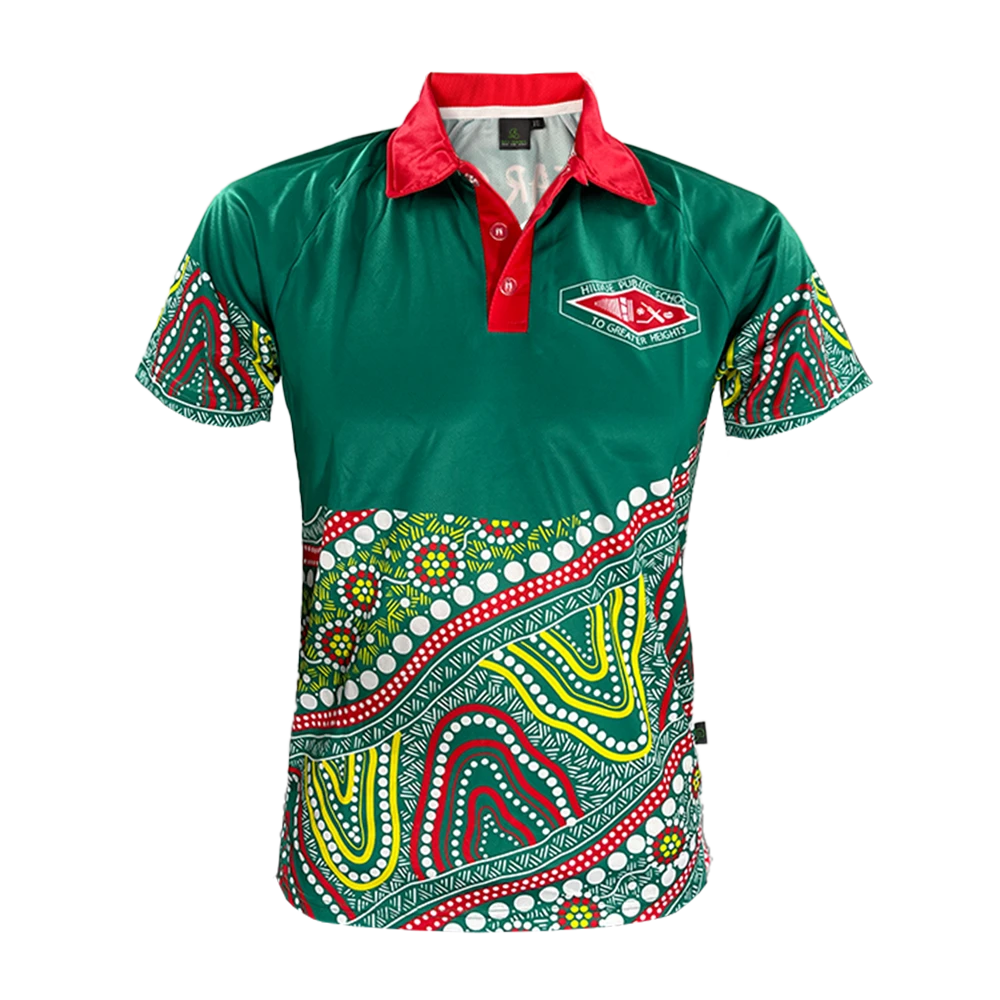 Year 10 Leavers indigenous polo shirt with school name